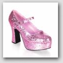 Plateauschuh 
pink Glitter
Verleih 10€  » Click to zoom ->